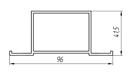 Алюминиевый профиль для систем кондиционирования и вентиляции KТ-1974