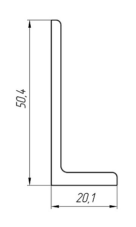 Алюминиевый профиль водоотливной КТ-2223