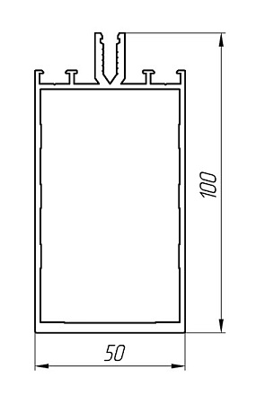 Алюминиевый профиль для вентилируемых фасадов KТ-1058