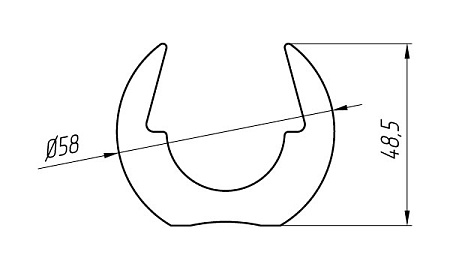 Алюминиевый профиль электротехнического назначения KТ-1027