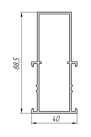 Алюминиевый профиль для остекления балконов, лоджий, витражей KТ-2497