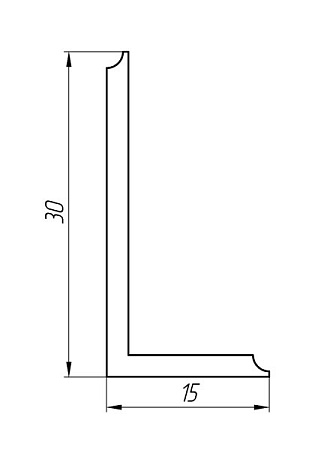 Алюминиевый профиль для люков KТ-1116