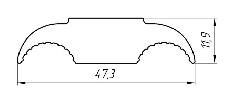 Алюминиевый профиль электротехнического назначения KТ-2136