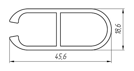 Алюминиевый профиль для торгово-выставочного оборудования KТ-615