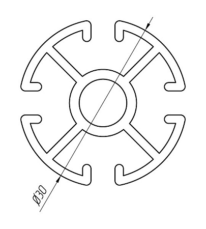 Алюминиевый профиль для торгово-выставочного оборудования KТ-2580
