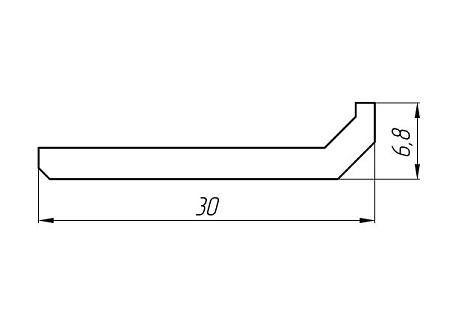 Алюминиевый профиль для вентилируемых фасадов KТ-1055