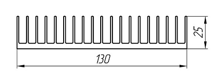 Алюминиевый профиль для радиаторов охлаждения KТ-3443