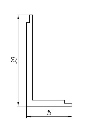 Алюминиевый профиль для люков KТ-1109