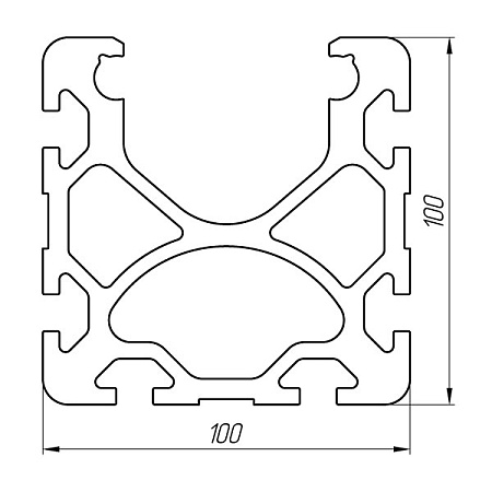 Алюминиевый профиль для торгово-выставочного оборудования KТ-2983
