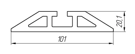 Алюминиевый профиль для торгово-выставочного оборудования KТ-1945