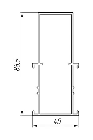 Алюминиевый профиль для остекления балконов, лоджий, витражей KТ-2497