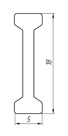 Алюминиевый профиль для систем кондиционирования и вентиляции KТ-2278