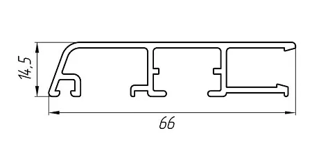 Алюминиевый профиль водоотливной KТ-5670