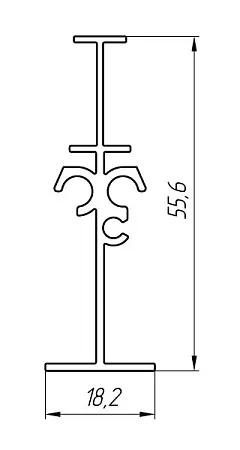 Алюминиевый профиль для систем кондиционирования и вентиляции KТ-2209