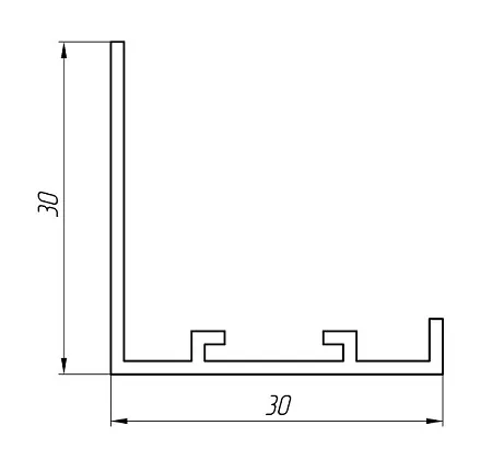 Алюминиевый профиль для систем кондиционирования и вентиляции KТ-1251