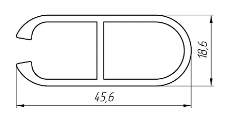 Алюминиевый профиль для торгово-выставочного оборудования KТ-615