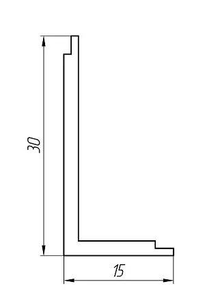 Алюминиевый профиль для люков KТ-1109