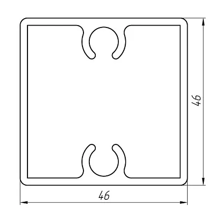 Алюминиевый профиль для торгово-выставочного оборудования KТ-2351