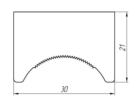 Алюминиевый профиль электротехнического назначения KТ-1361