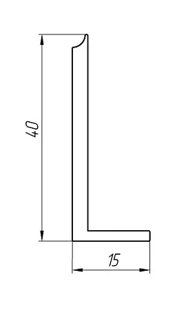 Алюминиевый профиль для люков KТ-4209