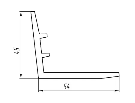 Алюминиевый профиль для люков KТ-1326