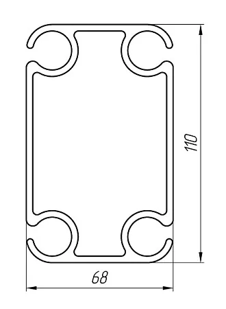 Алюминиевый профиль для торгово-выставочного оборудования KТ-1004